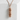 Yakitori Skewer Pendant, rose gold plated, product view on stone block