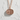 Bento Box Pendant, rose plated silver, front view