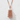 Japanese Pagoda Pendant, rose gold, front product view with warm tone