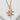 Happiness Kanji Pendant, rose gold, front view
