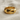 Geometric Faceted Ring, gold vermeil, product photo on linen
