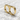 Faceted Double Ring in gold vermeil, product photo on stone surface