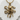 Sprawling octopus pendant, gold vermeil, front view on white stone surface