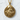 Close-up of Santa Claus pendant medallion showing intricate beard details on white textured wall
