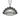 Front view of 925 sterling silver gyoza dumpling pendant showing intricate crimped pleats on a pure white background.