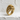 Skull Skeleton Ring, gold vermeil, angled product photo