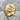 Letter G Masonic Signet Ring, gold vermeil, angled product photo on stone
