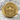 Scottish Rite Eagle Ring, gold vermeil, front view on rock surface