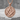 Masonic Square and Compass Pendant, rose gold finish, front view