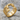 Boaz and Jachin Masonic Ring, gold vermeil finish, angled front view