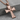Crossed Swords Knight Templar Pendant, rose gold, product photo on stone