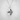 Persephone Split Pomegranate Pendant, polished silver finish, front view on white background