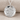 June Rose Birth Flower Pendant, polished silver, front view
