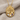 Birth Flower Bouquet Medallion Pendant, gold vermeil product photo