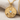 Cancer Rose Medallion Pendant, gold vermeil product photo