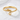 Dragon wrap ring, gold vermeil, front view on textured white surface