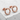 Ouroboros Snake Earring, rose gold, product photo pair