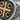 Serbian Cross Ring, oxidized silver, close-up of heraldic cross face