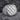 Croatian Checkerboard Ring, polished silver, front view on stone