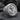 Navy Chief Signet Ring, polished, angled view on stone