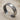 Hieroglyph cuff earring in oxidized matte silver on sand