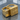 Scroll Secret Compartment Ring, gold vermeil, open drawer on display base