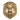 Anubis skull ring in gold vermeil, front view on white