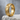 Egyptian Hieroglyph Ring, gold vermeil, product photo on stone