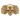 Spread wing skull ring, gold vermeil, front view on white