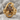 Twin Serpent Gemstone Ring in gold vermeil on stone surface