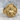 Ukrainian Cossack Ring, gold vermeil, front view on stone