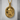 Halo Nimbus Jesus Pendant, gold vermeil finish, front product photo