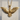 Flying Eagle Pendant, gold vermeil, front view on display stand