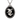 Handcrafted 925 sterling silver witch cameo pendant featuring black enamel background and detailed rope border