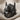 Mecha Commander Ring, black rhodium, product photo on fabric