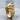 Dragon Head Ring, gold vermeil, product view on wood