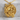 Fish and Tree Pendant, gold vermeil, front studio view