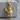 Heart holding cherub angel pendant, gold vermeil, studio product photo
