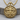 Oak Leaf Green Man Pendant, gold vermeil, front product photo
