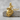 Crescent Moon Dragon Pendant, gold vermeil, product photo on stone