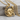 Horse and horseshoe pendant, gold vermeil, angled product photo