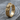 Embracing Couple Ring, gold vermeil, front angle showing warm luster