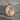 Self coronation pendant, black rhodium finish, front view on stone