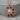Norse Kolovrat Wolf Pendant, rose gold plated silver, angled studio product photo