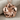 Plumeria Flower Pendant in rose gold finish, product photo