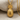Hospitality Pineapple Pendant, gold vermeil, front view on linen