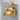Photo Camera Pendant, gold vermeil, product photo on pedestal