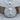Jesus Christ Medallion Pendant, polished silver, front view on wood