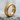 Snake Skin Ring, gold vermeil, product photo on stone surface