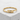 Tube Bypass Ring, gold vermeil, front view